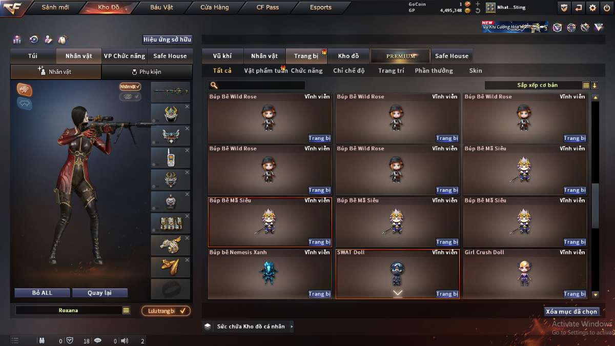 shop acc cf uy tin gia re